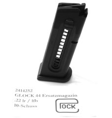 1 x Original GLOCK Ersatzmagazin 10 Schuss für Glock 44 Kleinkaliber KK Pistole .22 lr 22 lfb | NEU
