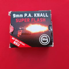 25 St. GECO Super Flash Knallp. Cal. 9mm PAK