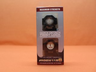 UTG QD Montageringe 1" Medium (RG2W1156) Twist Lock Alu schwarz für Picatinnyprofil.