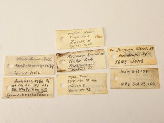 7x Schmidt Rubin Identitätskarte Truppenkarte G89 K11 G11 K31