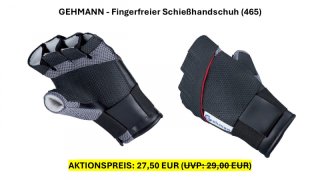 Aktionspreis | Gehmann Handschuh Fingerfrei (465) | Schießhandschuh | Neuware | Gr. L