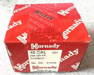 Abverkauf Hornady Geschosse, .45 FP 255gr Cowboy, #12458