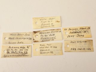 7x Schmidt Rubin Identitätskarte Truppenkarte G89 K11 G11 K31