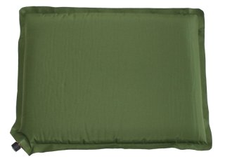 NEU: Ansitzkissen 40 x 30 cm selbstaufblasend Oliv Grün | soft-touch Material > inkl Transportbeutel
