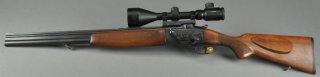 Bockbüchsflinte BBF CZ Uhersky Brod Mod. ZH  Kal.: 7x57R; 12/70 incl. Zielfernrohr und Montage