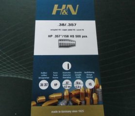 Geschosse H&N .38/.357 HP 158gr