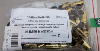 40S&W S&B Hülsen 50er-Beutel NEU+OVP