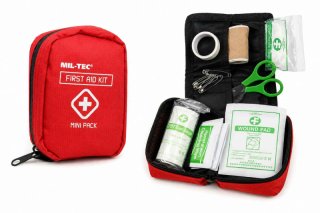 Mil-Tec First Aid Pack Midi Red #16025910 | Mobile Erste-Hilfe-Ausrüstung