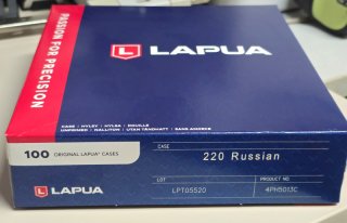 100St. Lapua Hülsen 220 Russian - NEU