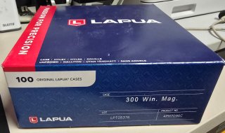 100St. Lapua Hülsen 300 Win. Mag. - NEU