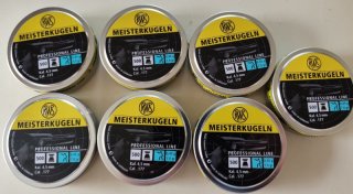 RWS Meisterkugen, LP 0,45g Kopfmaß 4,50 7 Dosen