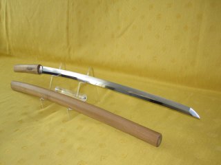 Antikes japanisches Katana in Shirasaya, signiert „ Sesshū ju Sukemune“ 攝州住助宗