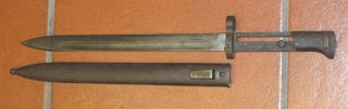 Infanterie Bajonett Tschechische Republik, ein CSZ K mit Scheide