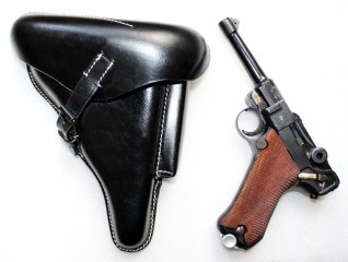 NEU - PISTOLE P08 PARABELLUM KOFFERTASCHE mit WaA