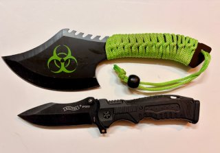 Walther P99 Knife Set (OVP + Wechsel-Griffrücken) + Zombie Dead Messer
