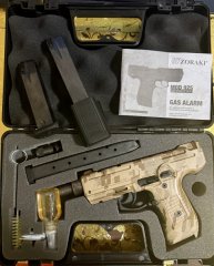 Zoraki 925 Camouflage 9mm pak. Wie neu aus Vitrinen Sammlung selbstgedrehter Uzi Adapter
