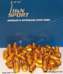 500 H&N 9mm(.356) - 115 - HP - verkupfert-HIGH-SPEED - BULK