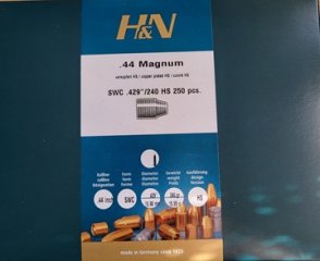 250 H&N Geschosse 44 /.429- 240 gr. SWC