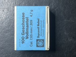100 Vollmantelgeschosse 7,65 Dynamit Nobel