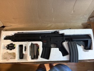 HK 416C AEG + extra Highcap Magazin + Vordergriff