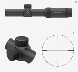 Vector Optics SCOC-28 Forester JR 1-4x24 SFP - Montage für 21mm Picatinny/Weaver - für Kal .308