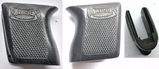 Griffschalen von Pistole Mauser Modell WTP1 6,35mm Browning, Bakelit Ersatzteil Freies Teil
