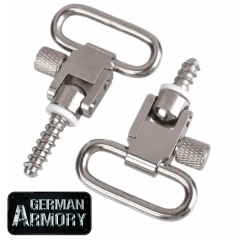 2X DIY Riemenbügelösen inkl. Riemenbügeln komplett Riemenbügelschrauben Edelstahl stainless look