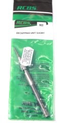 RCBS #9622 Decapping UNIT SHORT Zündhütchen Ausstoßerspindel für Kalibrier Matrizen 9mm 357 Pistol