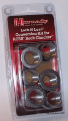 Hornady Lock-N-Load Press Bushing Kit für RCBS Rock Chucker m. 6 Bushing + 1 Gewinde-Adapter #044098