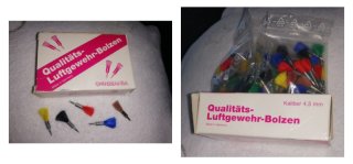 100 Luftgewehr Bolzen 4,5mm