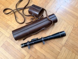 Voigtländer Braunschweig Skopar B Zielfernrohr mit original Lederköcher - Sammlerstück