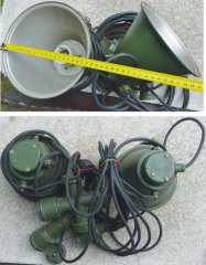 DDR NVA: Scheinwerfer-Set mit Stecker/Kupplung, selten