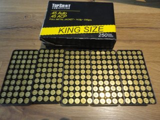 500 St. Topshot .45 Auto Hülsen in Original Verpackung Wiederladen