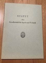 Statut der Gesellschaft f. Sport und Technik DDR