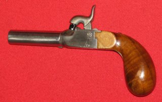 PEDERSOLI Perkussion Vorderlader DERRINGER in Cal. 44, nur ca. 16,5cm Gesamtlänge
