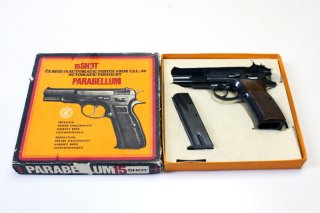 Pistole - CZ (Uhersky Brod) Mod. 75 (1975) in OVP (# 01099) | 9mmLuger