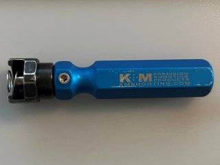 K&M Hülsenhalter mit Griff für Hülsenhalsbearbeitung