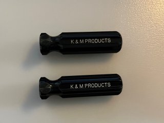 2x K&M Handgriff für Zündglockenreiniger / Zündglockenfräser