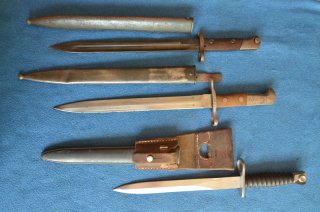 3 BAJONETTE SCHWEIZ SÜDAMERIKA