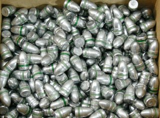 500 Stück NEUE BALLEUROPE BLEI Geschosse .356 9mm 124gr 8g RN-BB mit Fettrille Blei Rundkopf 0910FB