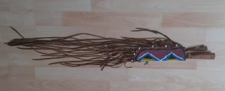 Skalpmesser mit indianischer Messerscheide