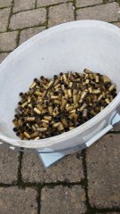 rund 9 kg Hülsen .45 ACP 1..2 x abgefeuert