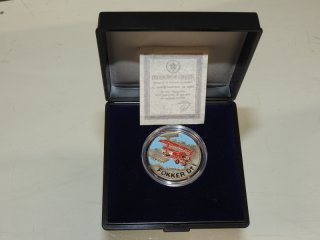 SELTEN - Cuba 1 Peso 1994 in Kapsel+Etui+Zertifikat und zwei Token China & Vietnam