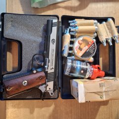 CO2 Pistole mit Zubehör