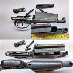 Magazinkasten, Abzug, deutscher Stecher für M98 Jagd Büchse Mauser 98 System 7x64, Abstand ca. 193 m