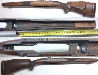Schaft Holz für Mauser M98 Jagdschaft für 98 er System 8x57JS, Bohrungsabstand, System ca. 197,5 mm