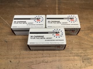 150 Patronen Kaliber .30 Carbine Winchester, für US Carbine M1