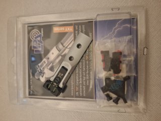 LPA-Visierung TXT03F1 Fiber-Optic mit Korn in silber für S&W Revolver