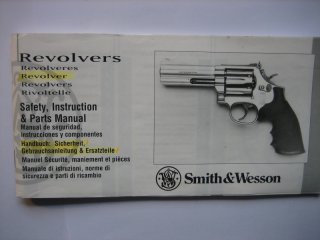 ** Gebrauchsanleitung für S & W - Revolver **