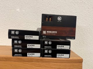 RWS 9,3x74 R Kegelspitz 16,0g/247gr 120 Schuss